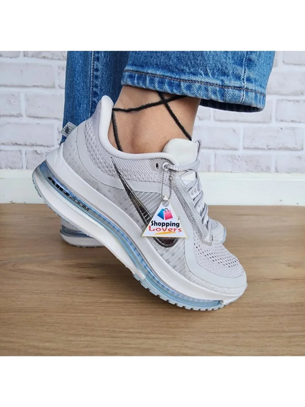 ⭐Nike Pegasus Premium Size 7.5 Women's Road Running Shoes Silver HQ2593-005⭐ - Picture 4 of 12